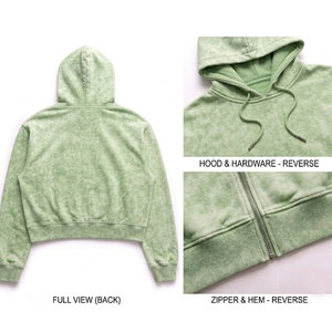 Sweat à capuche oversize coupe boxy pour homme, personnalisable avec logo, en coton épais délavé vintage, de haute qualité - Product Image 4