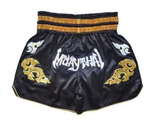 Shorts de Muay Thai personnalisés en gros pour clubs - Respirants, extensibles, séchage rapide, unisexe, pour adultes, pour la boxe et les arts martiaux - Product Image 3