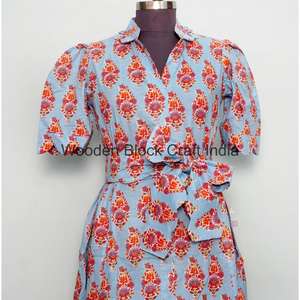 Vestido Maxi Informal y Cómodo de Tela 100% Algodón para Niñas, Mujeres y Señoras, para Usar en la Playa o en Fiestas, Vestido Maxi Elegante y Recto de Diseñador - Product Image 4