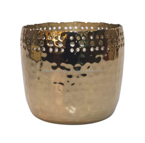 Customized Gold-Plated Metal Candle <b>Jar</b> for Home <b>Decor</b> Luxury Wedding Christmas New Year & Ramadan Soy Wax Paraffin Wax - Product Image 6