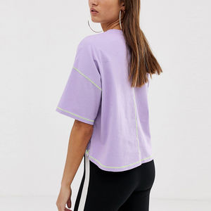 Camiseta Corta Estampada para Mujer, Camiseta Corta de Primera Calidad, Holgada, de Verano, Superventas, Sostenible - Product Image 2