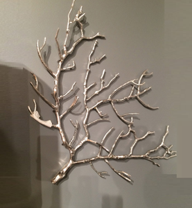 Décoration murale en métal moderne en forme d'arbre à motif horizontal, cadre métallique, taille personnalisable, haute qualité, pour chambre à coucher - Product Image 1