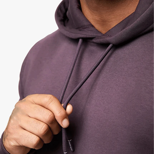 Sudadera con capucha para hombre de corte holgado, de felpa de algodón, con hombros caídos, bolsillo canguro y ribetes acanalados, estilo moderno casual streetwear - Product Image 5