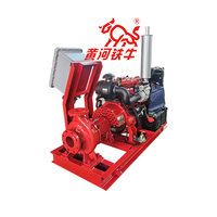 Pompe centrifuge industrielle haute pression pour incendie avec moteur diesel, personnalisation possible et boîtier de commande antidéflagrant