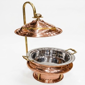 Luxury Gold Casserole Dish with Stand Stainless Steel Buffet <b>Server</b> <b>Food</b> Warmer Serving Dish for Hotel Catering - Product Image 6