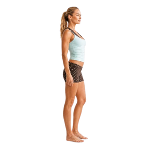 Women's Yoga 2-Piece Halter <b>Crop</b> <b>Top</b> <b>Shorts</b> Set Sleeveless Solid Activewear Four-Way Stretch Elastic Waist Summer Casual Fitness - Product Image 6