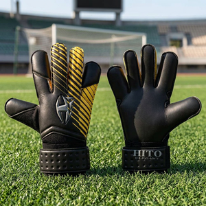 Gants de gardien de but professionnels de football, design personnalisé, vente en gros, nouveaux, avec latex allemand de 4 mm, personnalisables, haute qualité, prix compétitif - Product Image 2