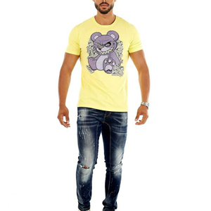 Camisetas Personalizadas de Alta Calidad, Transpirables, de Manga Corta, 220g, con Pedrería, Perlas Brillantes en la Parte Delantera, Logotipo Personalizado Termoadhesivo para Hombre - Product Image 2