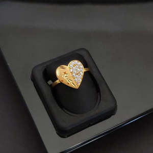 Gold Plated Austrian Stone <b>Fine</b> <b>Ring</b> 11714340WH - Product Image 1