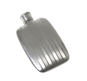 Luxury Mirror Finish Stainless Steel Hip Flask with Leak Proof Screw Cap, Smooth Curved Shape for Travel, Bar Use and Gifting - Product Image 1
