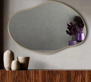 <b>Vanity</b> <b>Mirror</b>, Graceful Wall <b>Mirror</b>, <b>Mirror</b> Wall Decor, Organic Wall <b>Mirror</b>, Irregular <b>Mirror</b>, Wavy <b>Mirror</b>, Cloud <b>Mirror</b> - Product Image 3