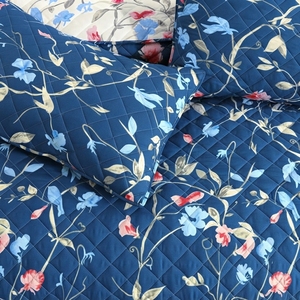 Parure de lit Twilight Garden 3 pièces, style pastoral uni, mélange de coton T-150, literie toutes saisons, usage domestique, style durable - Product Image 2