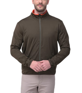 Vestes en nylon et élasthanne personnalisées avec logo OEM, col montant, fermeture éclair bidirectionnelle, ourlet élastique, coupe-vent imperméable – Vente en gros - Product Image 1