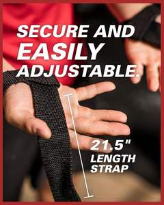 Muñequeras de Neopreno y Elásticas para Levantamiento de Pesas, Correa de Soporte con Logotipo Personalizado, Ligeras, Ajustables, Antideslizantes, Unisex, Diseño en Forma de 8 - Product Image 4