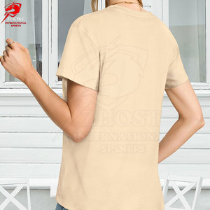 Camisetas de Cuello Redondo Transpirables Modernas de Alta Calidad con Logotipo Personalizado para Mujer, Impresión de Camisetas al por Mayor, Pedido al por Mayor de Fábrica, Pakistán - Product Image 3