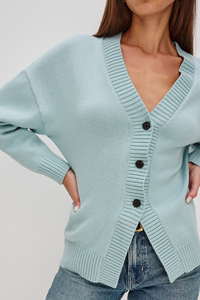 Suéter de Punto Trenzado para Mujer, Cálido, de Manga Larga, Suave y Cómodo, Informal, de Moda, para Invierno, Uso Diario, Talla Personalizada, OEM, ODM - Product Image 4