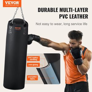Ensemble de sacs de frappe en PVC de 4 pieds pour adultes, avec chaînes et gants pour l'entraînement de MMA, de karaté et de judo - Product Image 2