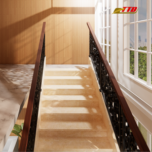 Rampe d'escalier en fer forgé de qualité supérieure avec motifs personnalisés pour villas, maisons, hôtels et appartements haut de gamme - Product Image 5