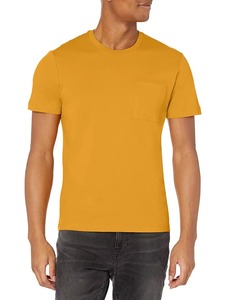 T-shirts décontractés pour hommes à col rond, 100% coton, tricotés sur mesure, respirants, séchage rapide, fabrication avec impression sérigraphique - Product Image 3