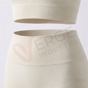 Women Seamless <b>Short</b> Sleeve Crop <b>Top</b> High Waist <b>Shorts</b> 2 Piece Yoga <b>Set</b> - Product Image 4