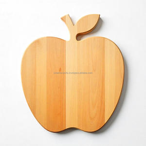 Planche à découper en bois en forme de pomme, choix de qualité supérieure, fabriquée en hêtre vapeur, passe au lave-vaisselle, durable et antidérapante pour un usage quotidien en cuisine - Product Image 4