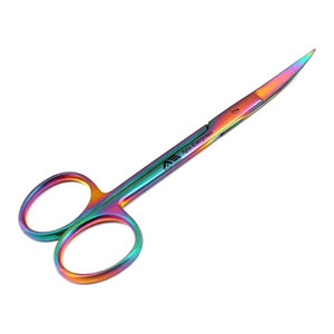 Ciseaux à cuticules en acier inoxydable super tranchants, ciseaux de toilettage professionnels, ciseaux à ongles incurvés de qualité supérieure, sur mesure, noir et or - Product Image 1