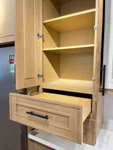 Thiết kế hiện đại hoàn chỉnh đơn vị rắn gỗ Acrylic chìm cơ sở tủ nhà sử dụng RTA tủ bếp từ Việt Nam nhà máy - Product Image 3