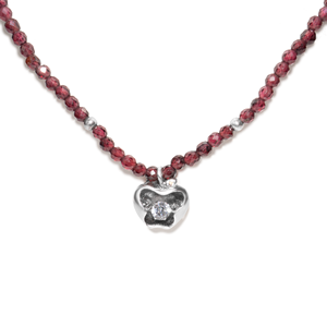 สร้อยคอสุดฮิตสร้อยคอจี้เงินรูปต้นแอปเปิลแดงสำหรับเครื่องประดับทำมือสุดหรู - Product Image 2