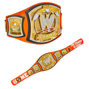 Ceinture de champion du monde poids lourd de John Cena - Boucle en alliage, cuir de vache, personnalisable - Product Image 1