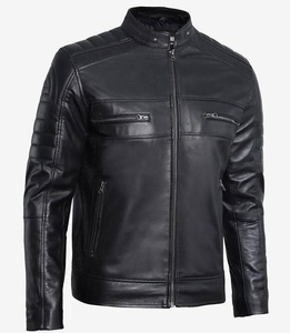 Veste en cuir de haute qualité pour hommes, très élégante et stylée - Product Image 6