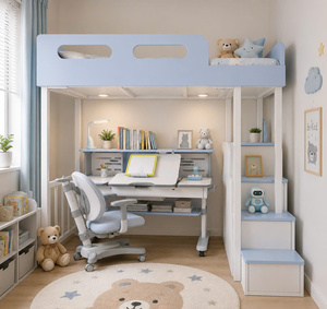Cama litera eléctrica minimalista ajustable para niños y niñas, muebles para dormitorio y sala de estar - Product Image 4