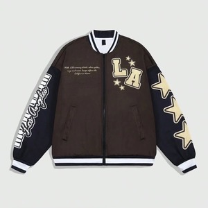 แจ็คเก็ตหนังวิทยาลัยปักลายแบบพรีเมียมสำหรับผู้ชาย สไตล์ Letterman รับผลิตแบบ OEM ODM พร้อมบริการตัวอย่างจากโรงงาน - Product Image 4