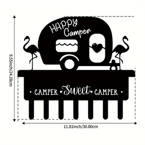 CIFbuy Heavy-Duty 3-Tier Iron Wall Shelf with Hooks Space-Saving <b>Storage</b> Organizer for <b>Kitchen</b> Bathroom Entryway - Product Image 3