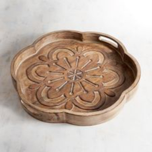 Assiette ovale en bois, assiette élégante, assiette de service, couleur unie, design minimaliste, vaisselle et assiettes faites à la main, assiette ronde en bois - Product Image 5