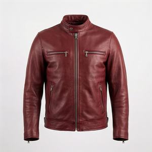 Chaqueta de Motociclista de Cuero Genuino para Hombre de la Mejor Calidad, Nueva Colección de Invierno, Chaquetas de Motocicleta con Protecciones Desmontables Personalizadas - Product Image 1
