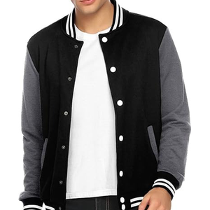 wholesale Custom Varsity <b>Jacket</b> Embroidered Logo High Quality Wool <b>Leather</b> Baseball <b>Jacket</b> - Product Image 3
