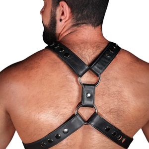 Arnés de cuero para hombre con soporte para muslo, ajustable, de cuero premium, accesorio para discoteca - Product Image 6