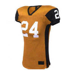 Ensembles de vêtements de sport pour hommes de haute qualité, légers, 100% polyester, couleurs personnalisables, service OEM, uniforme de football américain - Product Image 5