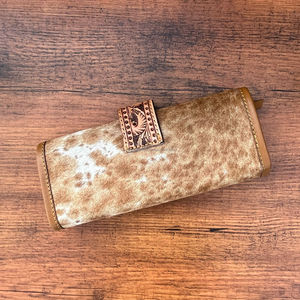 Vente en gros de sac de voyage usiné à la main organisateur de rangement pour bague boucle d'oreille collier pliable en cuir de vachette rouleau de bijoux de voyage - Product Image 3