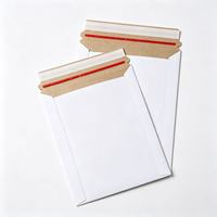Enveloppes rigides personnalisées vierges imprimables en carton auto-adhésives pour l'emballage d'échantillons de marchandises e-commerce
