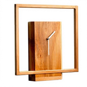 Reloj de Pared Hecho a Mano de Madera Natural Sólida – Diseño Rústico Moderno para Decoración del Hogar, Oficina y Sala de Estar Hecho en Vietnam - Product Image 5