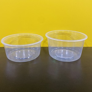 Factory direct sale Eco-friendly 16/18/24oz Round Shape Plastic <b>Box</b> for Food/Fruit/Salad With Lid Customized Logo Transparent - Product Image 1