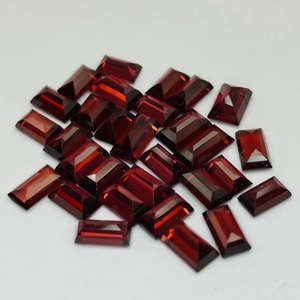 Pierre précieuse grenat du Mozambique taille émeraude, naturelle authentique, pierre de grenat taillée à facettes pour bagues, colliers, boucles d'oreilles, vente en gros - Product Image 4