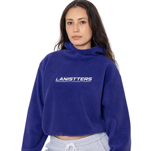 Sudadera con Capucha Corta Oversize Personalizada para Mujer, Estilo Casual Urbano con Hombros Caídos, Proveedor OEM ODM - Product Image 1