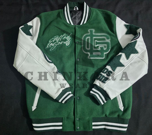 Chaqueta Universitaria de Béisbol para Hombre, de Lana Transpirable y Ecológica, de Alta Calidad, Personalizada, Estilo Bomber, Fabricante - Product Image 2