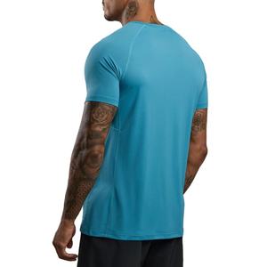 T-shirt de sport athlétique 2026 en coton 100% extensible, respirant et compressé, coupe régulière et ajustée, 180 grammes, écoresponsable - Product Image 2