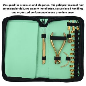 Kit d'outils pour extensions capillaires en acier inoxydable étanche, comprenant Pince à sertir à trois trous, Pince à tapoter et Crochet de tirage de cheveux, Vente en gros - Product Image 4