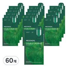 Maschera Viso Mediheal Double Calming Water, Confezione da 60 Fogli, con Acido Ialuronico Idratante - Product Image 1