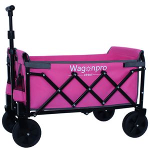 Carrello Utilitario Rosa Espandibile a Doppio Strato 100% Extra Spazioso per Campeggio, Spesa, Sport, Giardinaggio, Pesca - Product Image 5