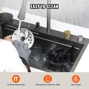 Robot da cucina elettrico professionale da 14 tazze 600 watt lama in acciaio inossidabile facile montaggio e pulizia tritatutto per verdure nere impastare - Product Image 6